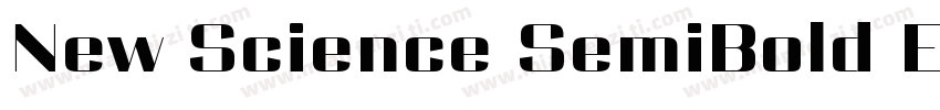 New Science SemiBold Extended字体转换
